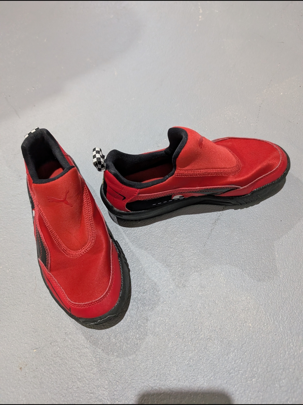 Puma Ferrari Kids Slip-On Red Racing Shoes 11.5 Childrens Boys Size